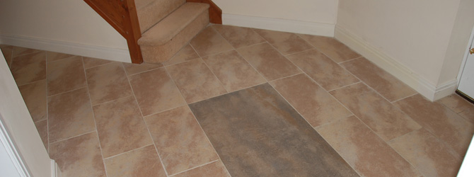 Porcelain Tiling to Hall, Kitchen and Utility